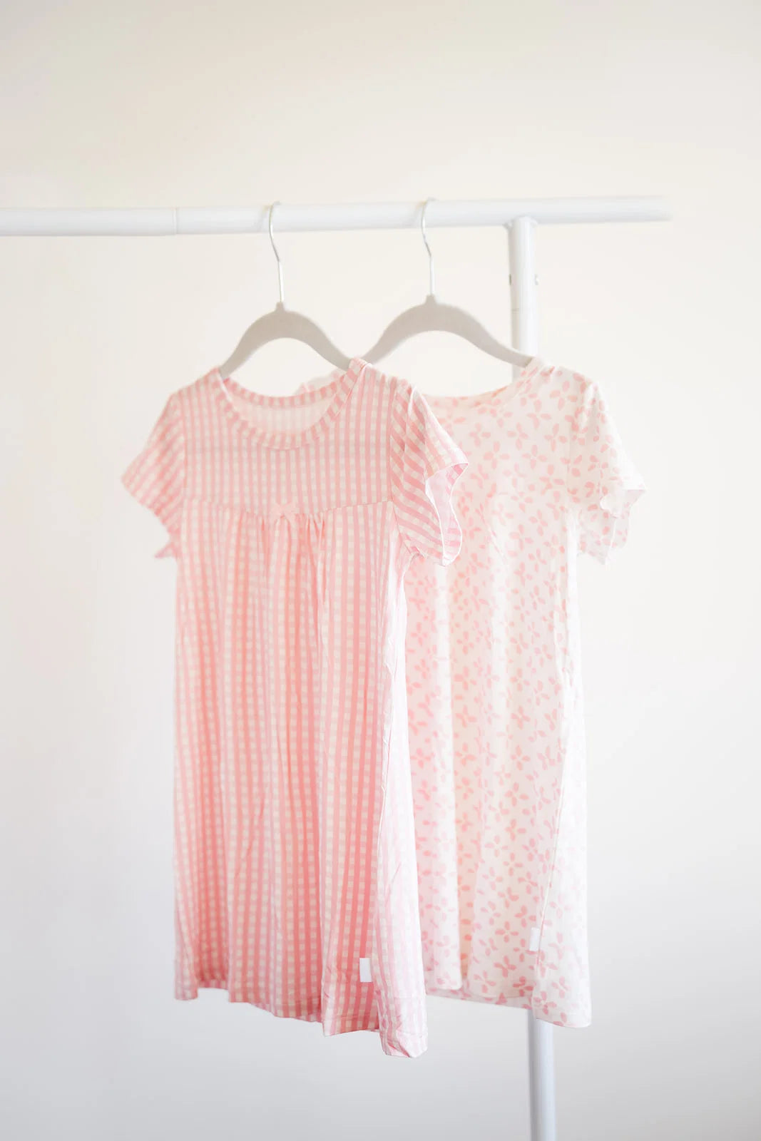 Uptown Baby Pink | Gingham Bamboo Dress