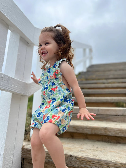 Vignette Coral Bouquet | Kristen Shorty Romper