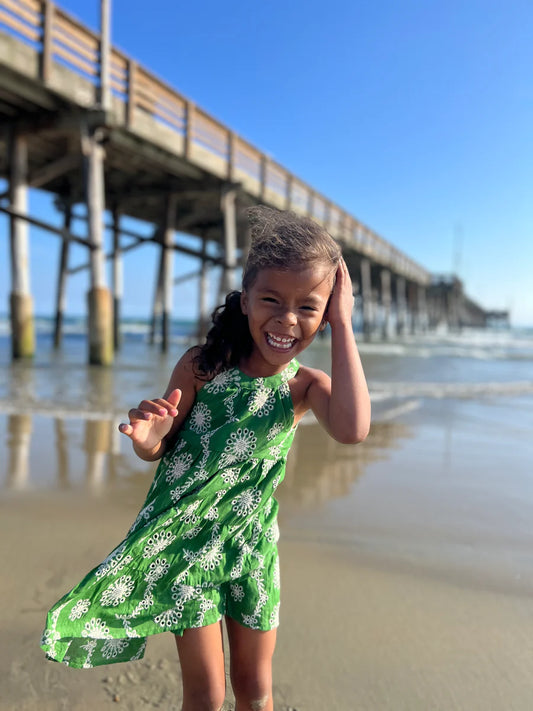 Vignette Green Eyelet | Maleia Dress