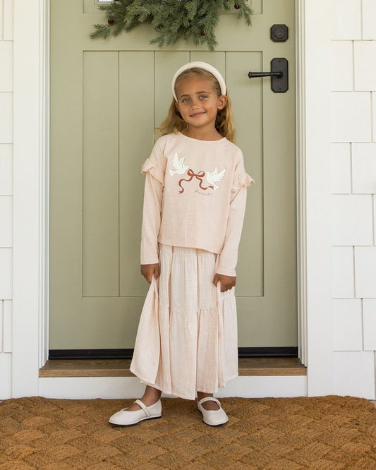 Rylee + Cru Petal Peace | Ruffle Long Sleeve Tee