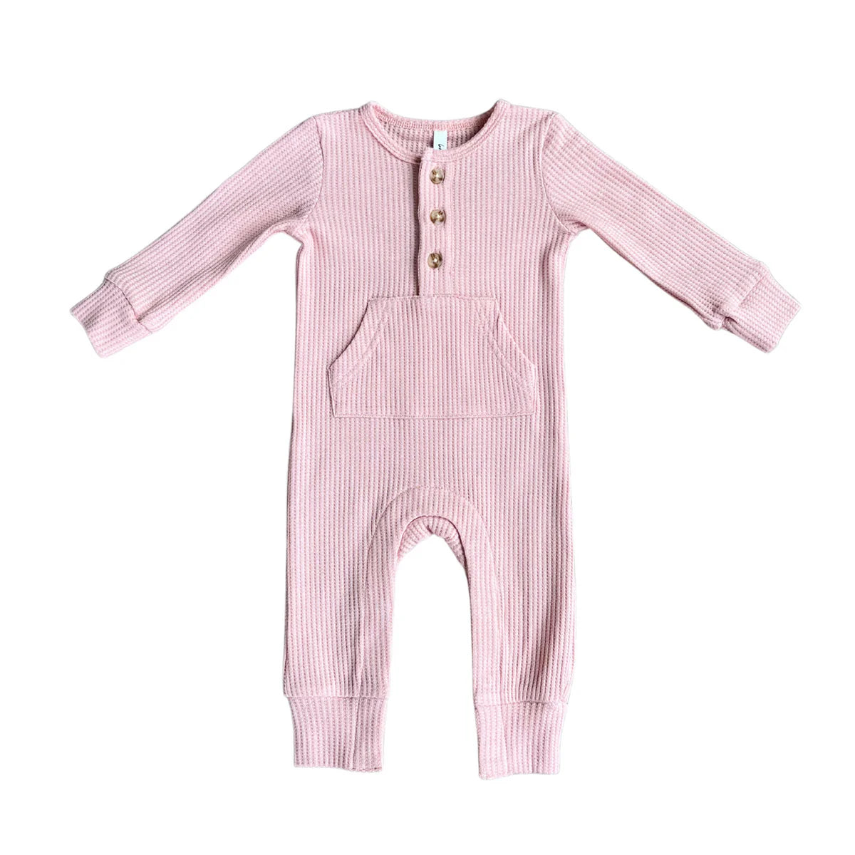 Baby Sprouts Blush | Waffle Romper