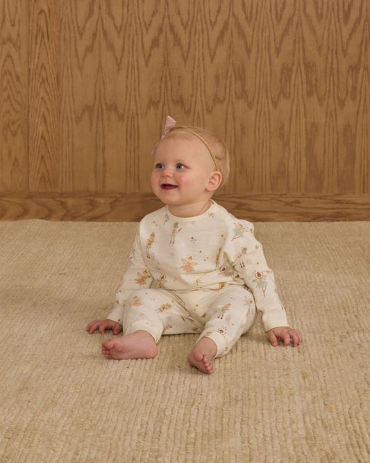 Rylee + Cru Ivory Nutcracker | Long Sleeve Tee + Pant Set