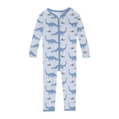 Kickee Dew Pet Dino | Convertible Sleeper With Zipper