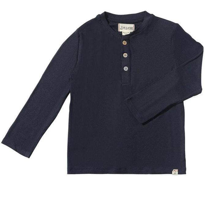 Me & Henry Navy | Adams Ribbed Henley