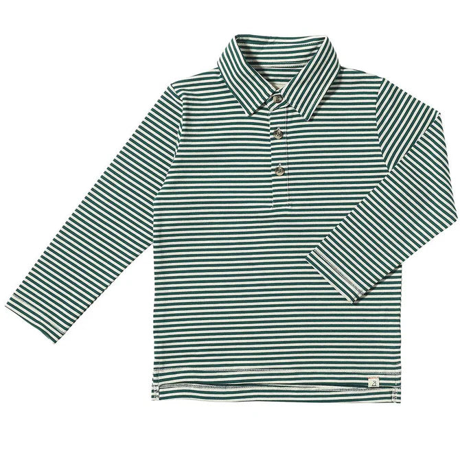 Me & Henry Green & White Stripe | Midway Polo