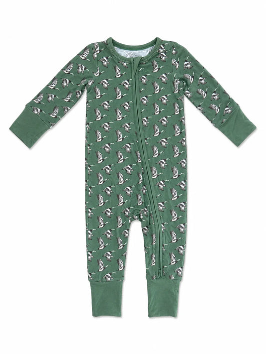 Hollis Baker Ducks | Zipper Romper