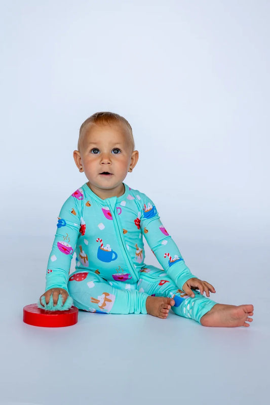 Zolly Kids Cuppa Cozy | Zippy Convertible Bamboo PJs