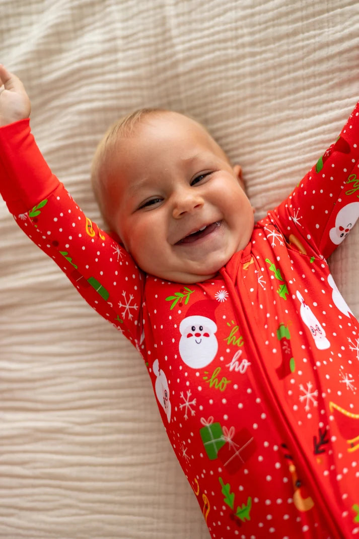 Zolly Kids Christmas Morning | Zippy Convertible Bamboo PJs