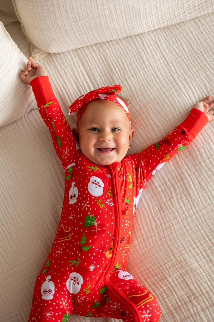 Zolly Kids Christmas Morning | Zippy Convertible Bamboo PJs