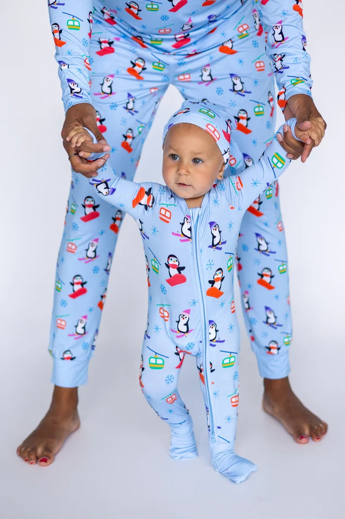 Zolly Kids Polar Penguin | Zippy Convertible Bamboo PJs