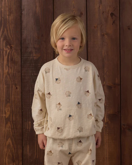 Rylee + Cru Natural Winter Bears | Relaxed Set