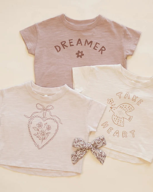 Rylee + Cru Petal Heart Locket | Boxy Tee