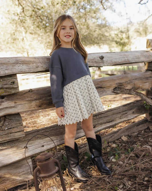 Rylee + Cru Midnight Vintage Fleur | Sweatshirt Dress