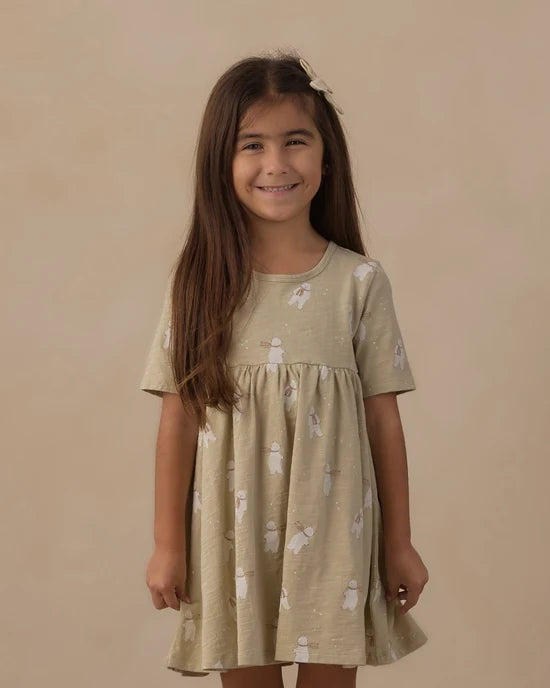 Rylee + Cru Pistachio Polar Bears | Finn Dress