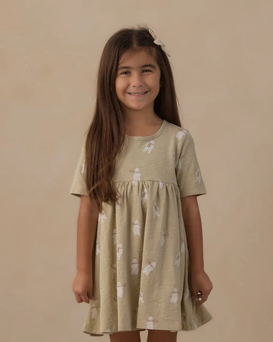 Rylee + Cru Pistachio Polar Bears | Finn Dress