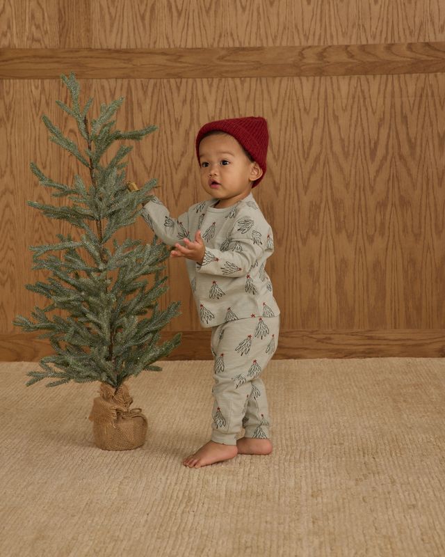 Rylee + Cru Pistachio Trees | Long Sleeve Tee + Pant Set