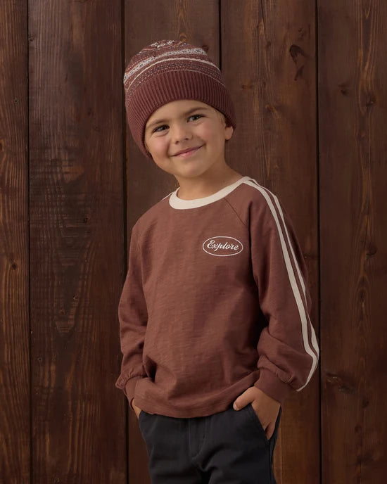 Rylee + Cru Mulberry | Explore Relaxed Long Sleeve Tee