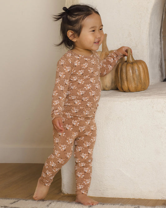 Quincy Mae Spice Fall Floral | Bamboo PJ Set