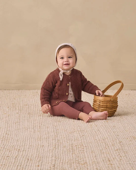 Quincy Mae Black Cherry | Ribbed Legging
