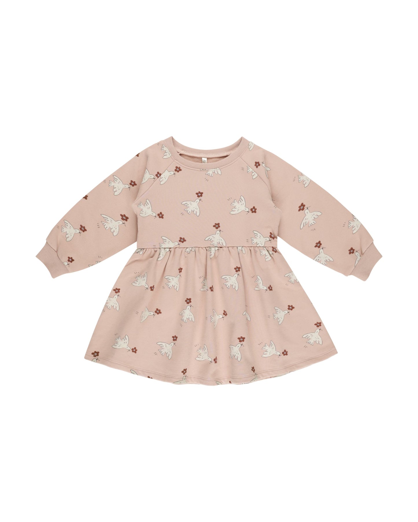 Rylee + Cru Rose Doves | Raglan Dress