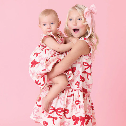 Pink Chicken Valentines Bows | Camelia Dress