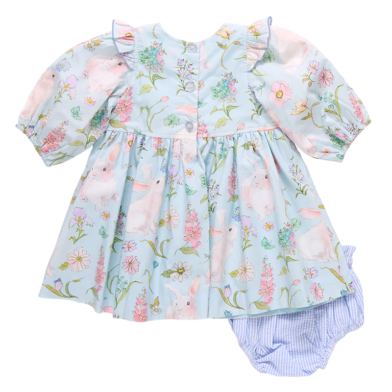 Pink Chicken Botanical Bunnies | Brooke Dress Set