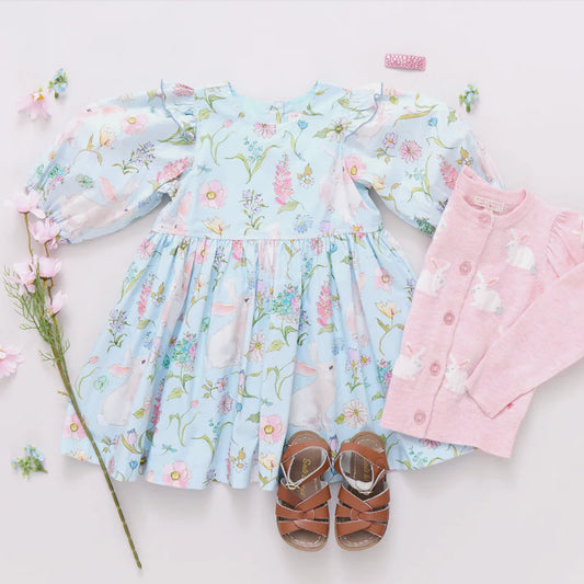 Pink Chicken Botanical Bunnies | Brooke Dress