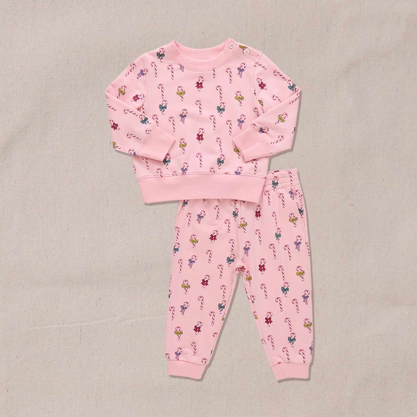 Coop Kids x Pink Chicken Mini Candy Cane | Jax Jogger Set