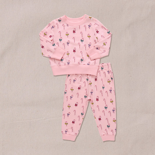 Coop Kids x Pink Chicken Mini Candy Cane | Jax Jogger Set