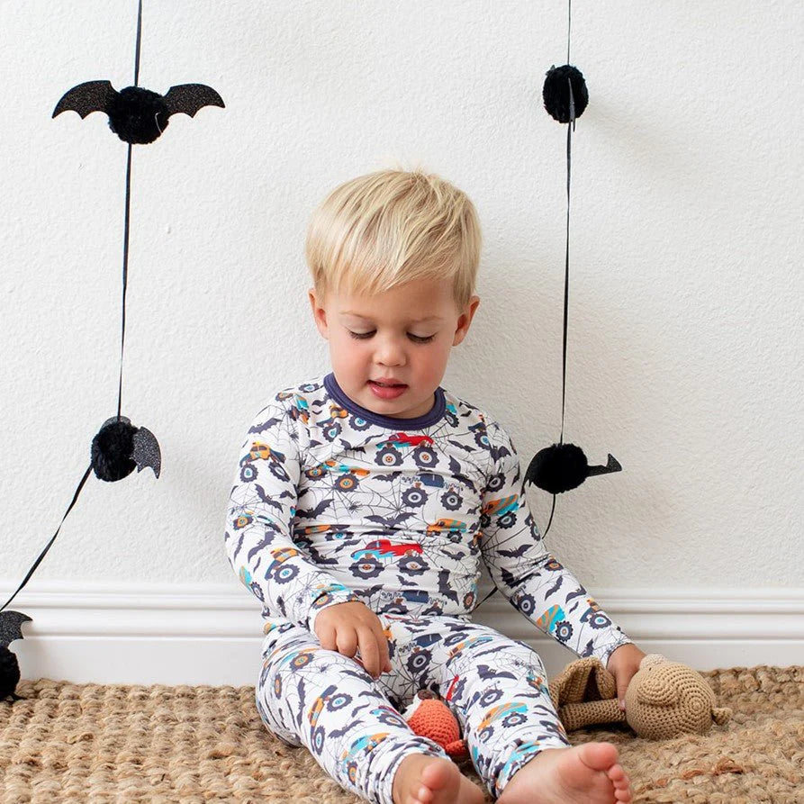 Bestaroo Halloween Monster Trucks | Batty Wheels PJ Set