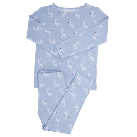 Sweet Bamboo Rudolph Blue | PJ Set