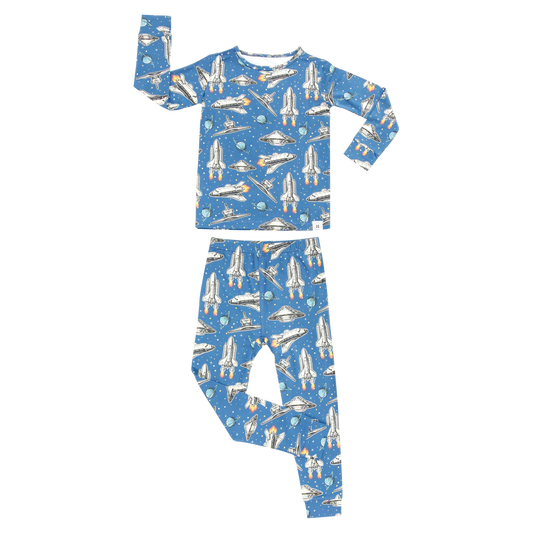 Sweet Bamboo Deep in Orbit | Big Kid PJ Set
