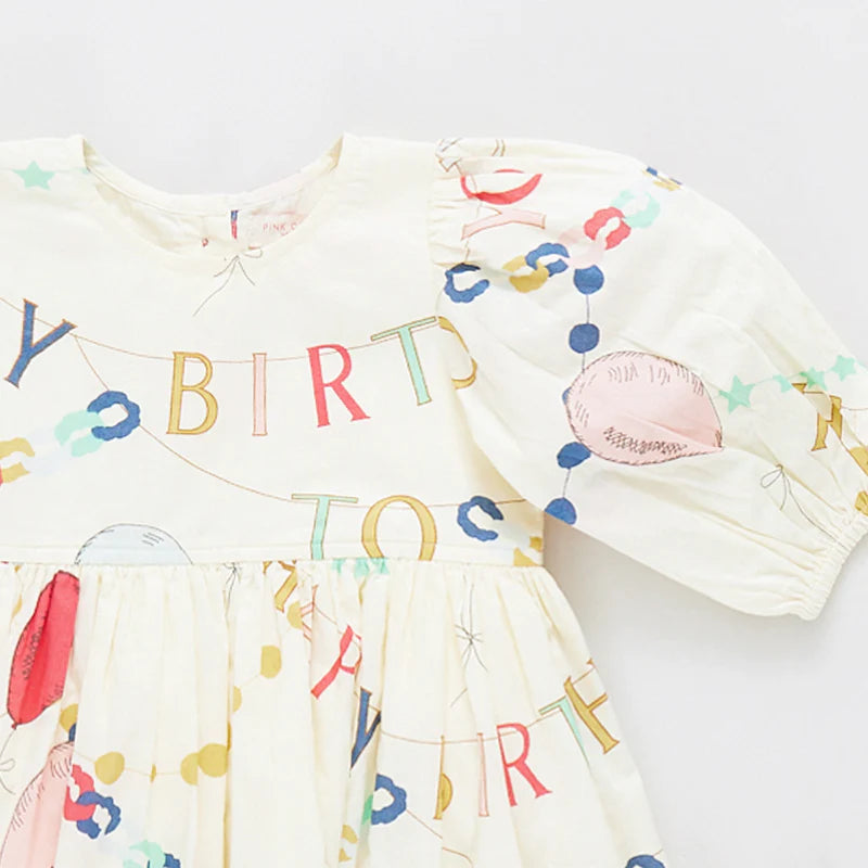 Pink Chicken Birthday Girl | Brooke Dress