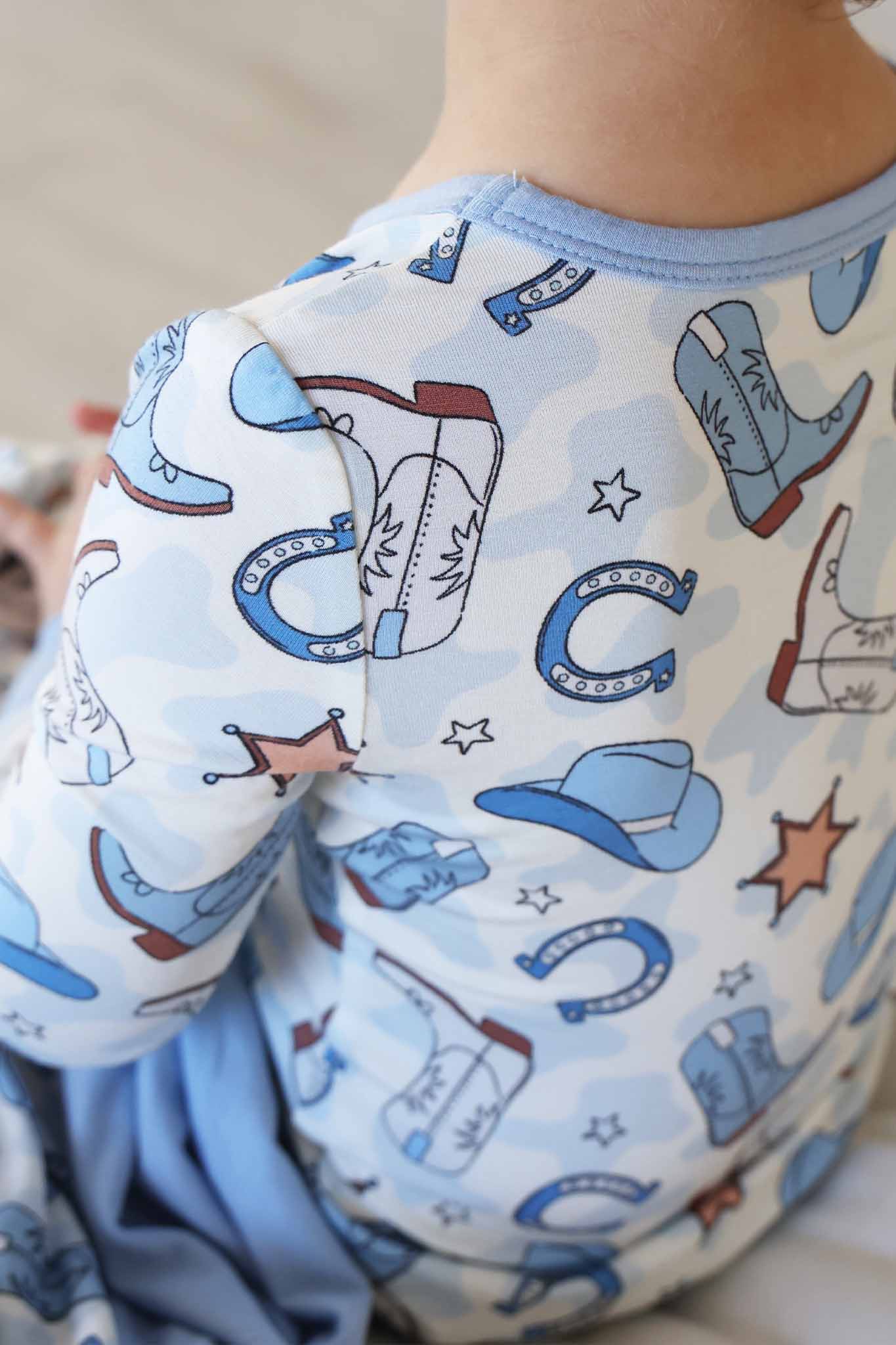 Caden Lane Blue | Rodeo Dreams Two Piece Pajama Set