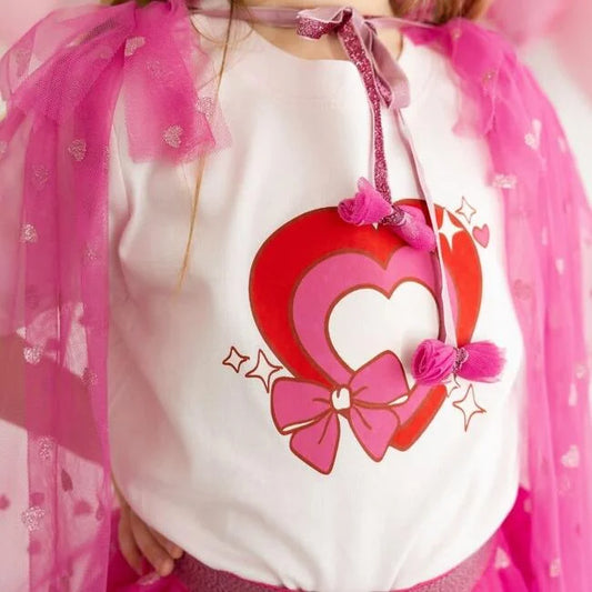 Sweet Wink Ballet Pink | Bow Love Valentine's Day Short Sleeve T-Shirt