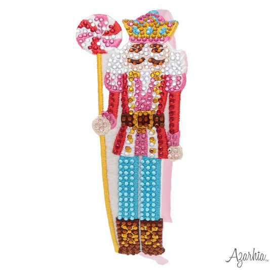 Azarhia Nutcracker Christmas | Rhinestone Patch Headband