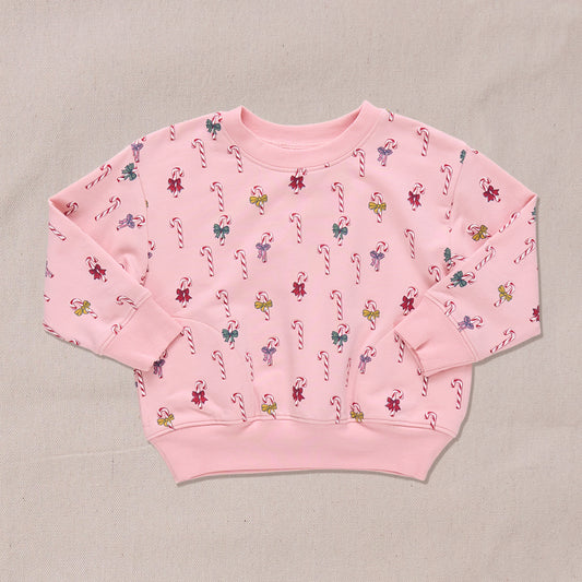 Coop Kids x Pink Chicken Mini Candy Cane | Play Sweatshirt