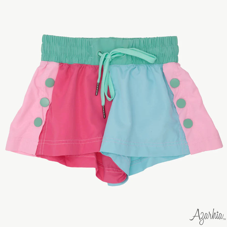 Azarhia Pinks and Blues | Color Block Short