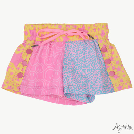 Azarhia Smiley Star | Color Block Short