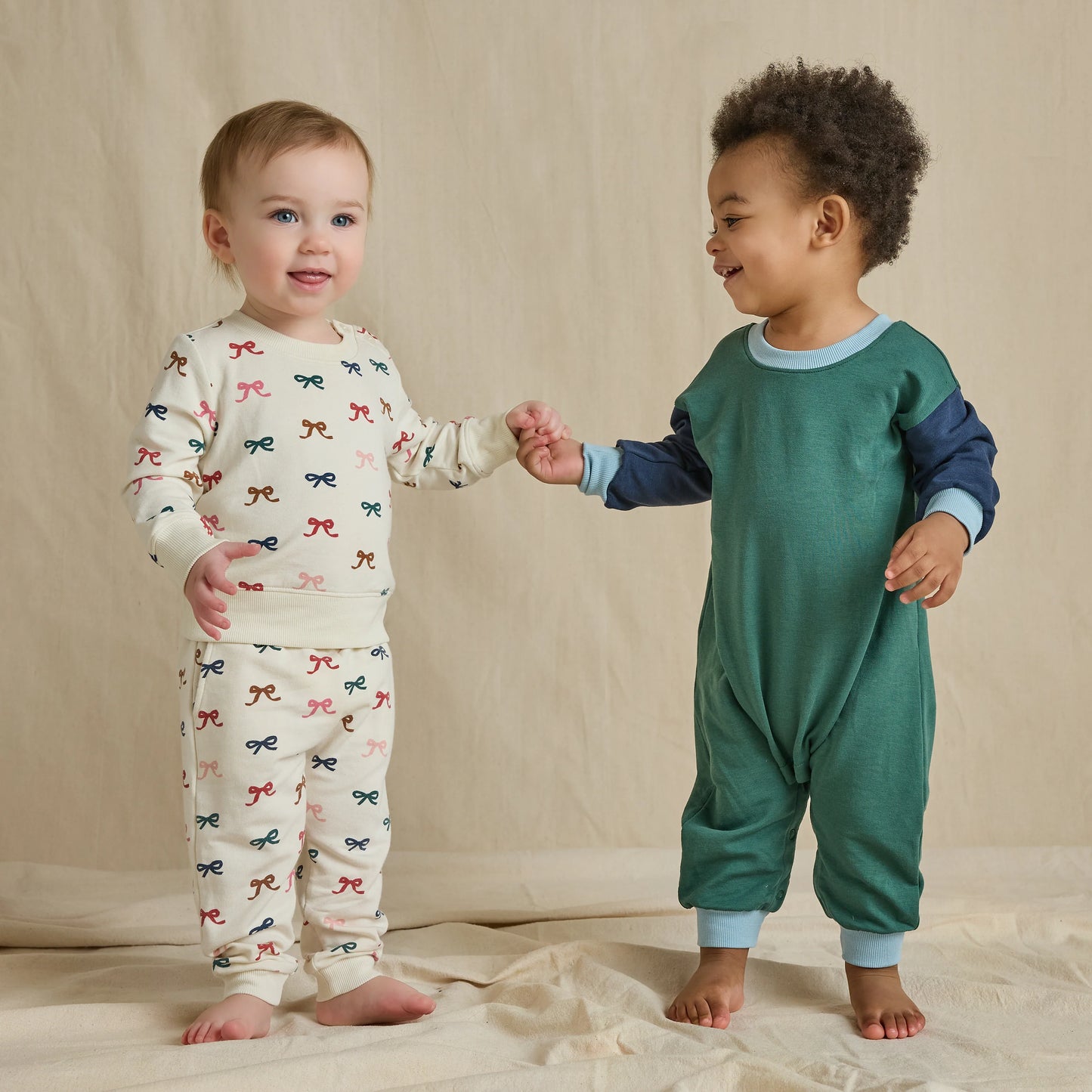 Pink Chicken X Coop Kids Tiny Bows | Jax Jogger Set