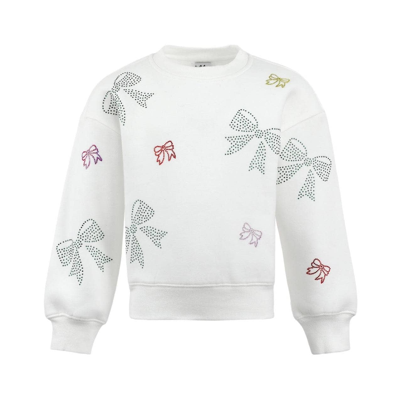 Lola + The Boys Crystal Bows | Sweatshirt