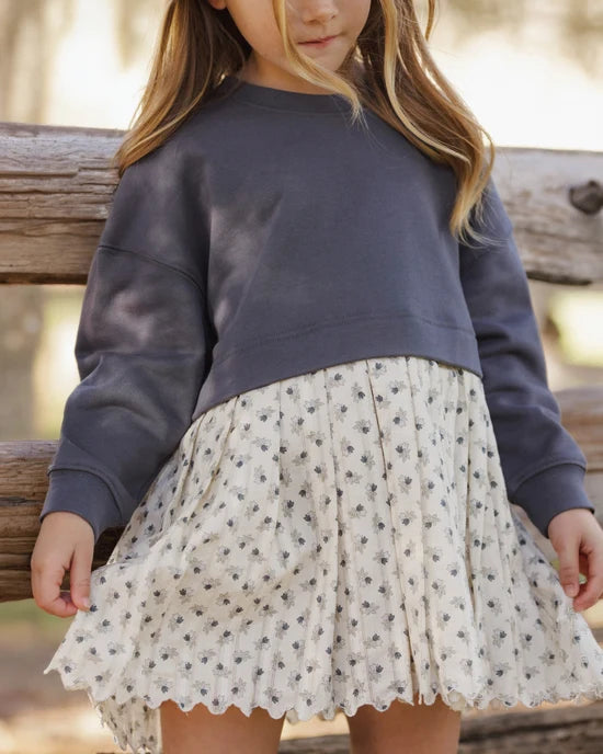 Rylee + Cru Midnight Vintage Fleur | Sweatshirt Dress