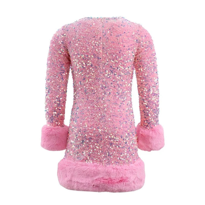 Lola + The Boys Pink | Sabrina Shimmer Dress