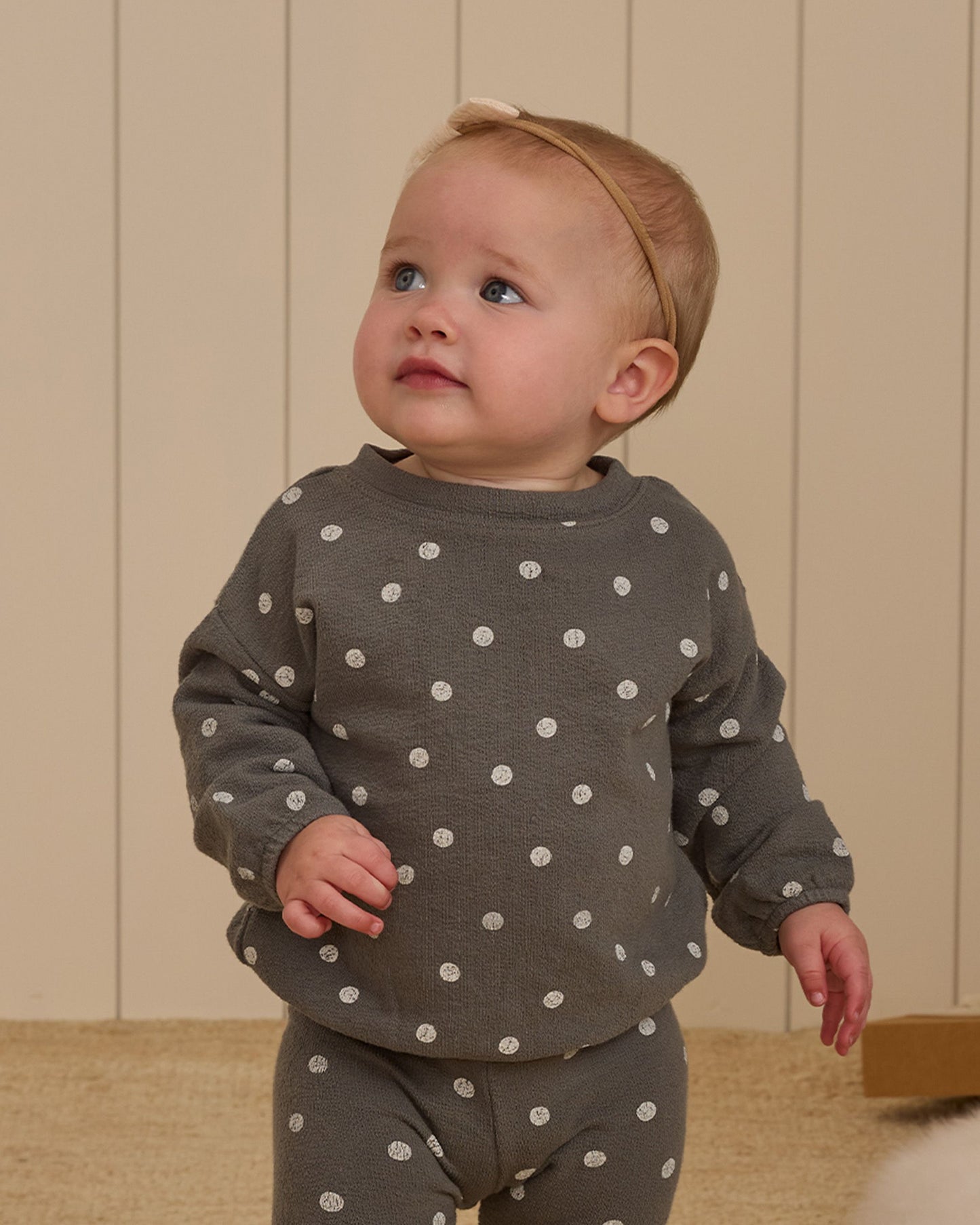 Rylee + Cru Forest Polka Dot | Spongy Knit Set