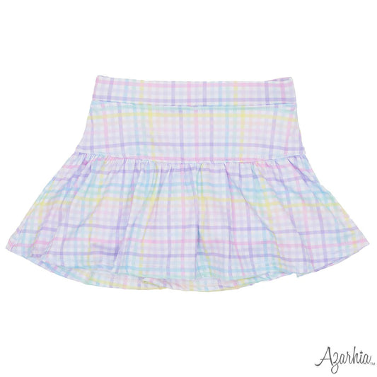 Azarhia Easter Gingham | Gathered Skort
