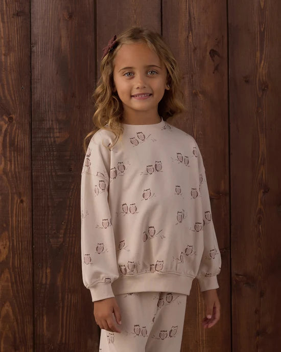 Rylee + Cru Petal Owls | Jogger Sweatpant