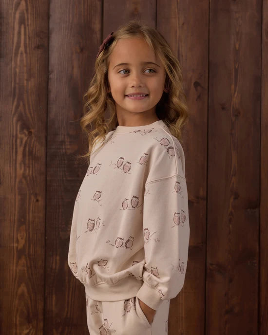 Rylee + Cru Petal Owls | Jogger Sweatpant