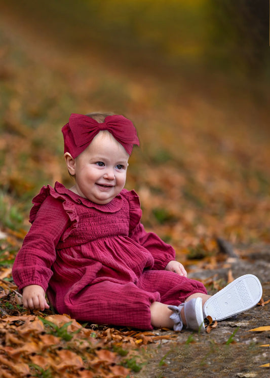 Mabel + Honey Red | Autumn Romper