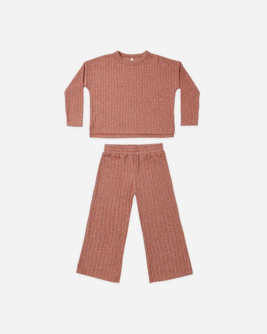 Rylee + Cru Ruby | Cozy Rib Knit Set