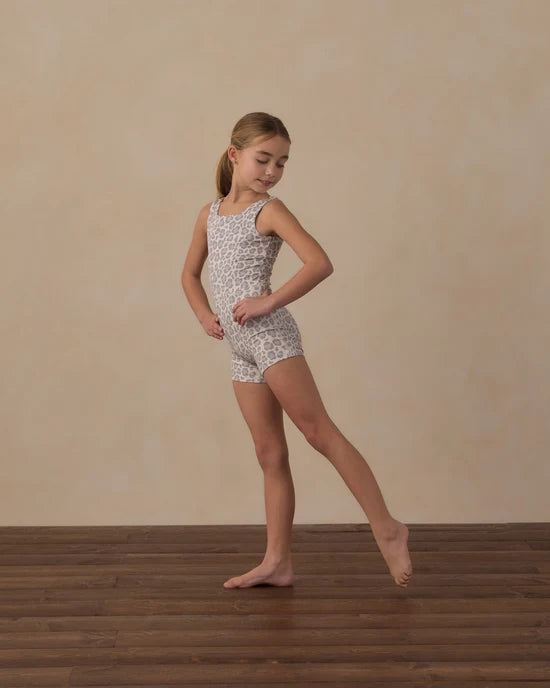 Rylee + Cru Natural Blue Leopard | Malibu Bodysuit